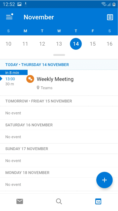 Outlook on android