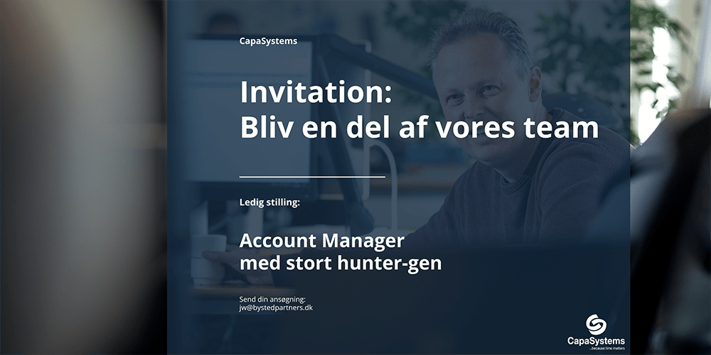 Vi udvider salgsteamet med ny Account Manager