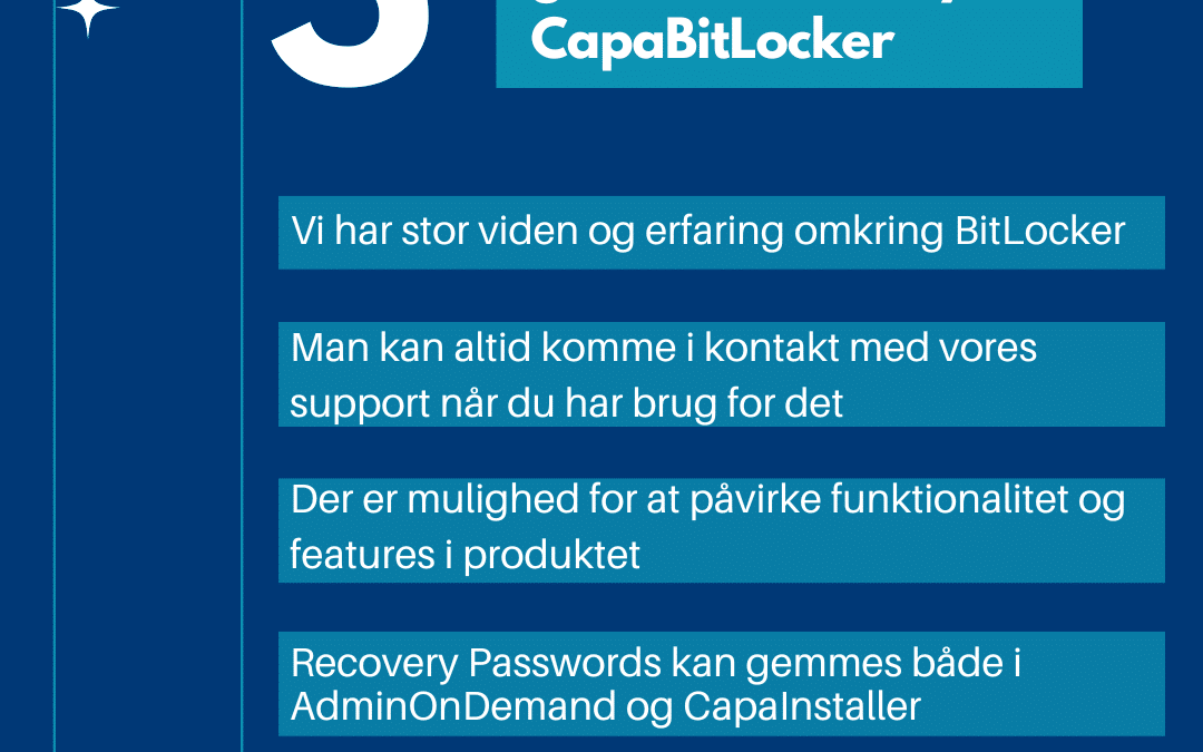 Hvorfor skal du bruge CapaBitLocker?