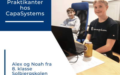 Alex og Noah – i praktik hos CapaSystems